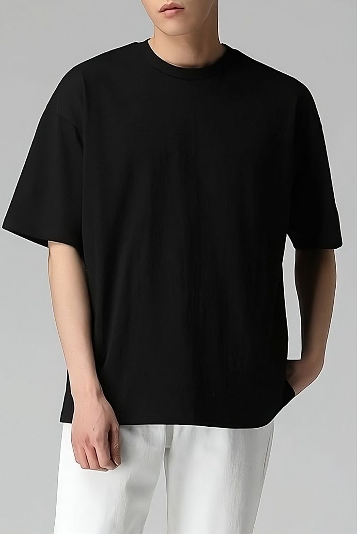 Premium Oversized White Basic T-Shirt | 240 GSM Heavyweight Cotton - Image 5