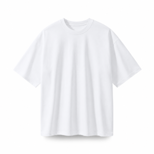 Premium Oversized White Basic T-Shirt | 240 GSM Heavyweight Cotton